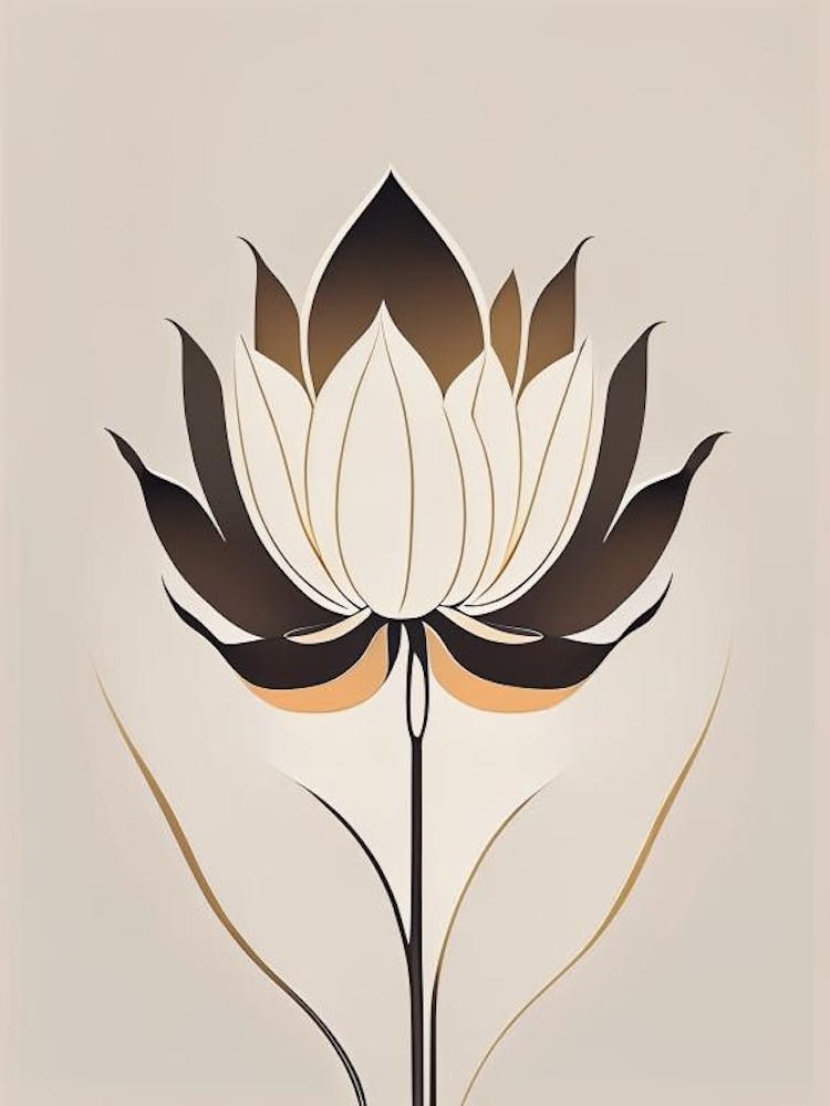Giant Lotus Retro Minimal 4