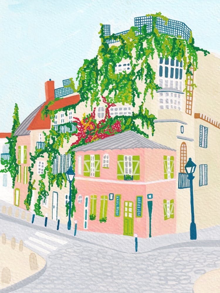 Montmartre, France - Café, Paris