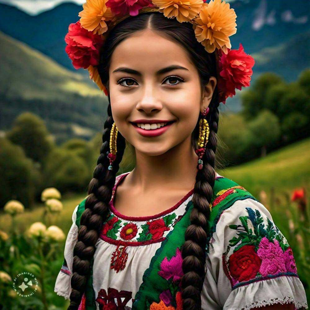 Girl with a flower crown