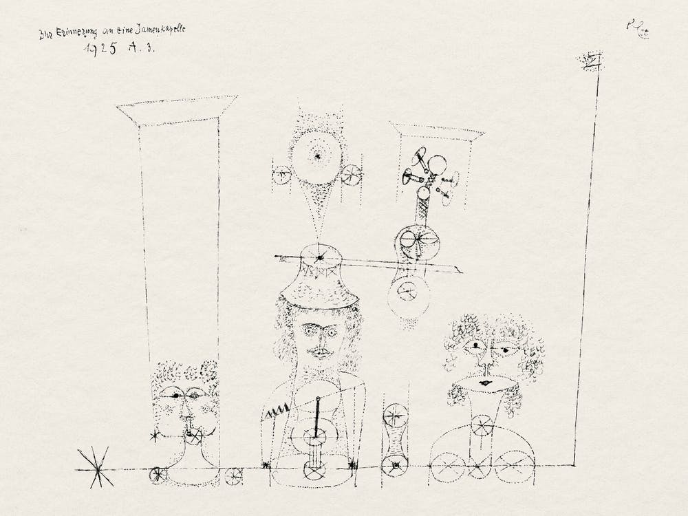 In Memory Of An All–Girl Band (1925), Paul Klee