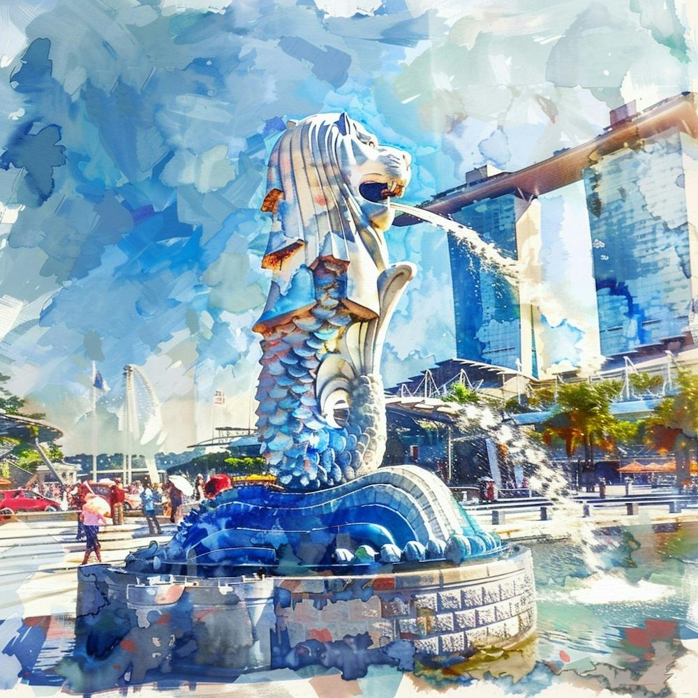 Singapore Mermaid Fountain