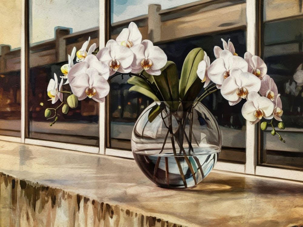 Orchidées Dans Un Vase 1