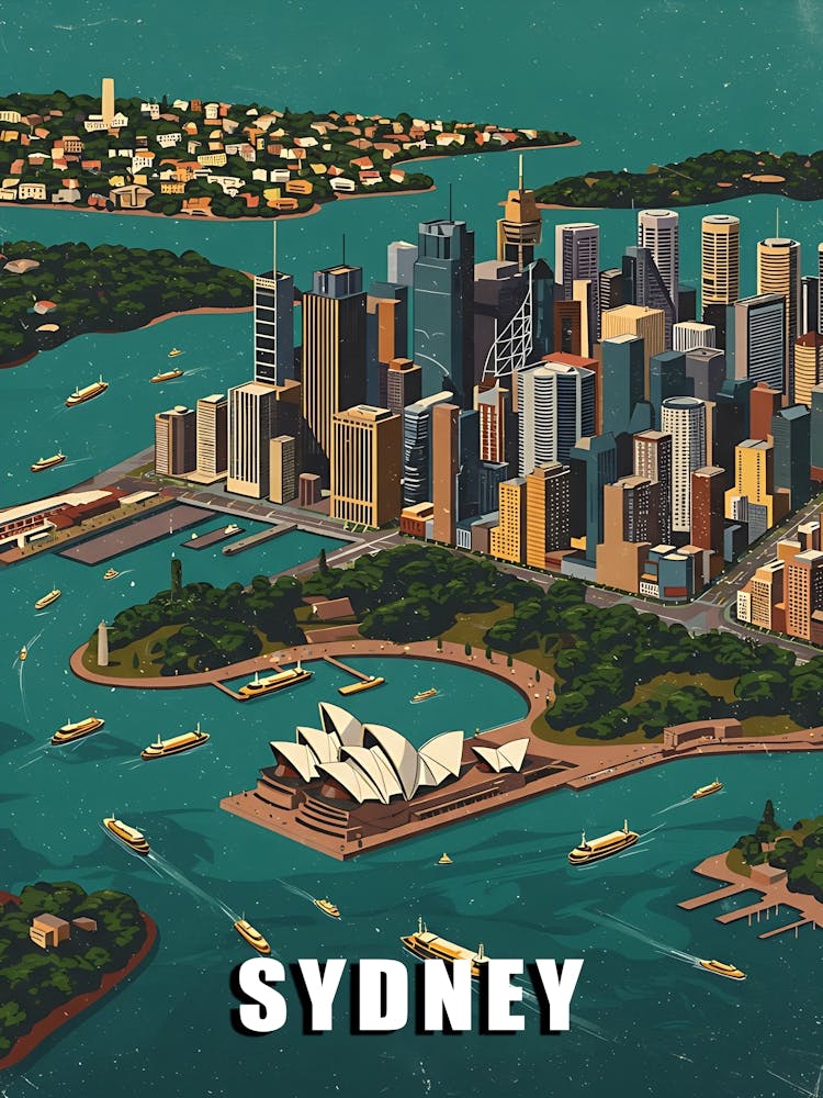 Sydney Vintage Travel Poster 47