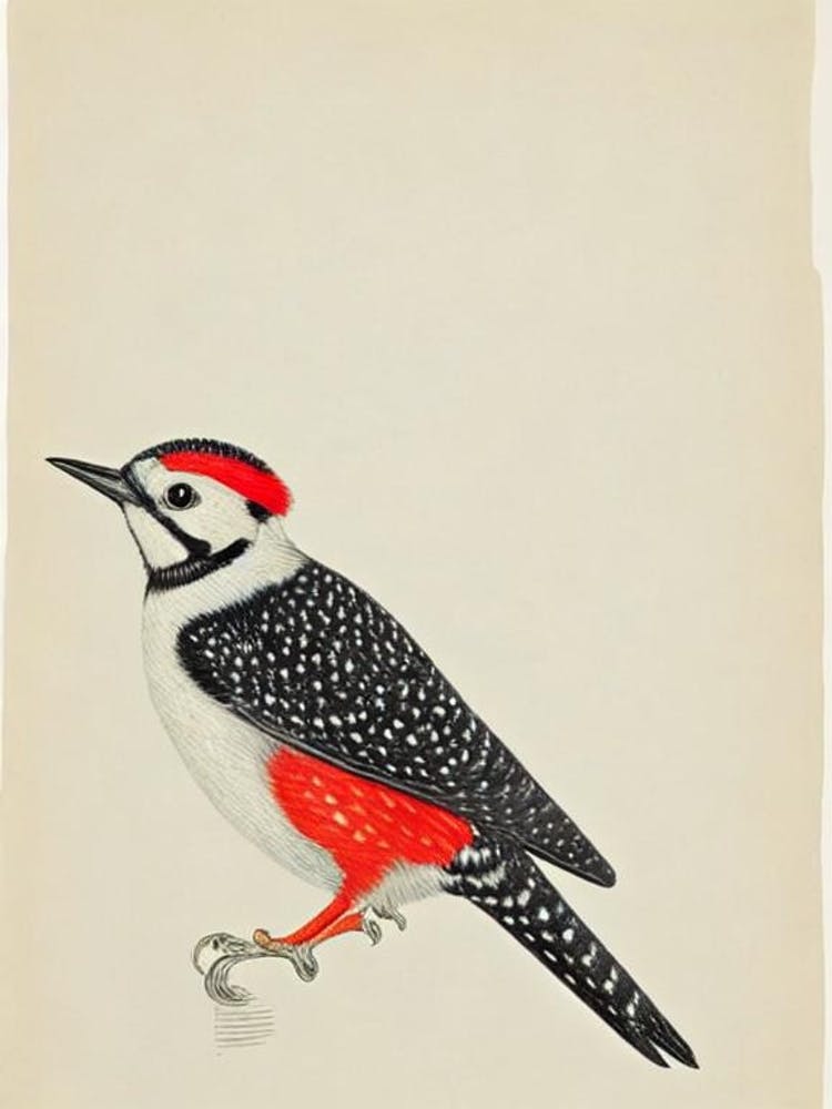 Woodpecker Illustration Bird