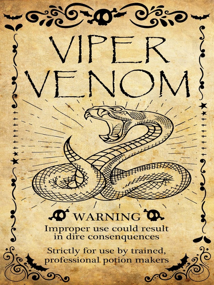 Viper Venom, Halloween Poster