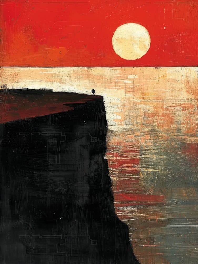Sonnenuntergang auf den Klippen 2