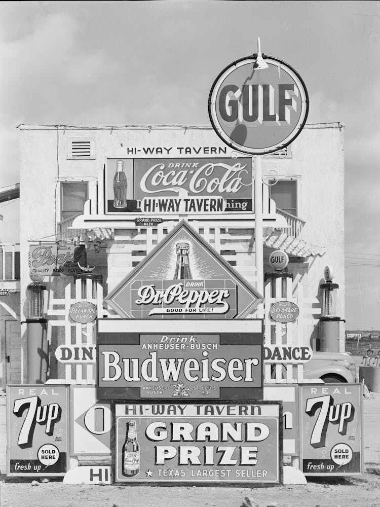 Untitled Photo, Possibly Related To Signs In Front Of Highway Tavern