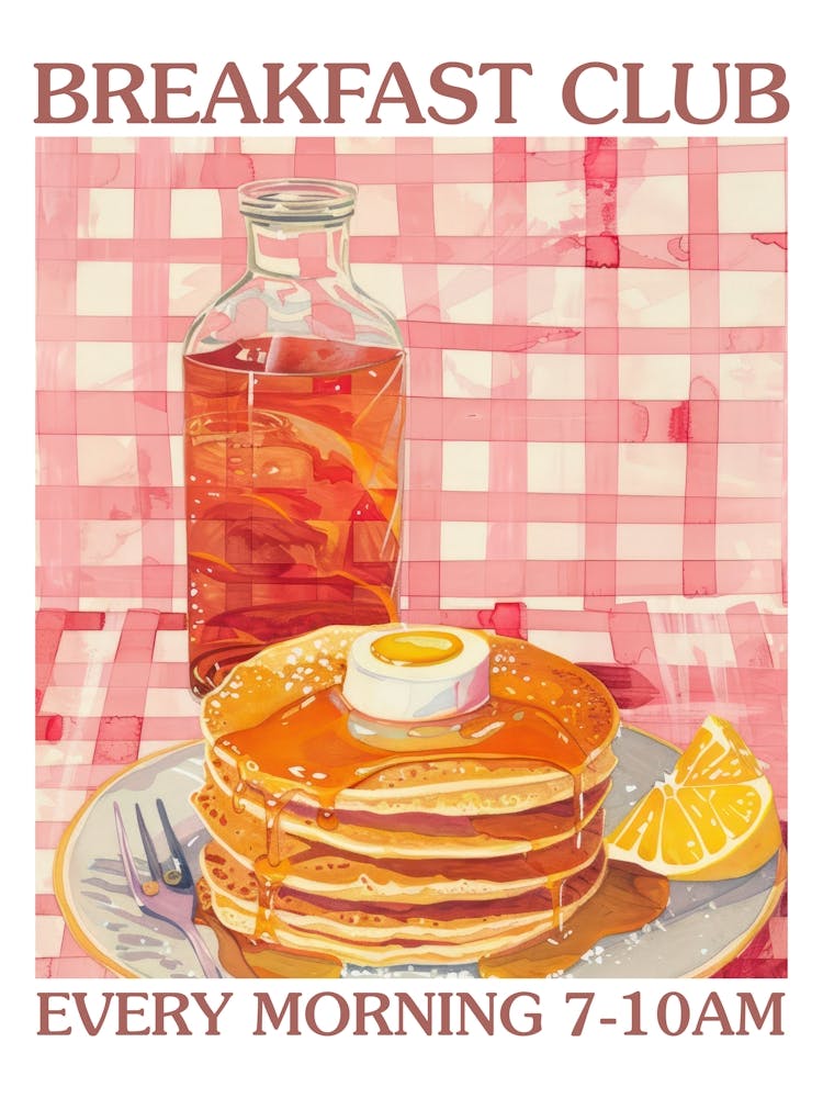 Breakfast Club Pfannkuchen mit Honig 4