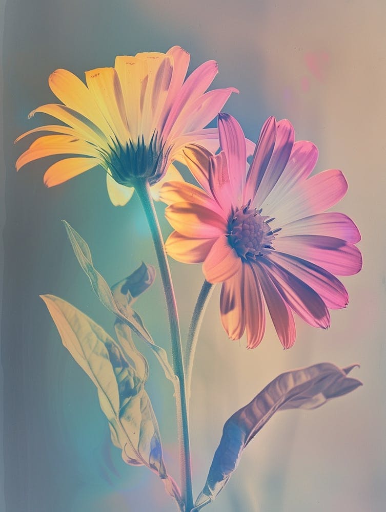 Irisierende Calendula Blume 1