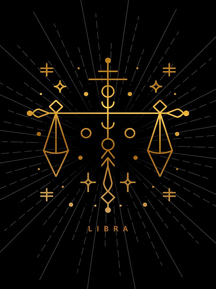 Libra — Zodiac geometric
