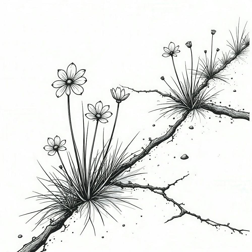 Flowers In The Cracks