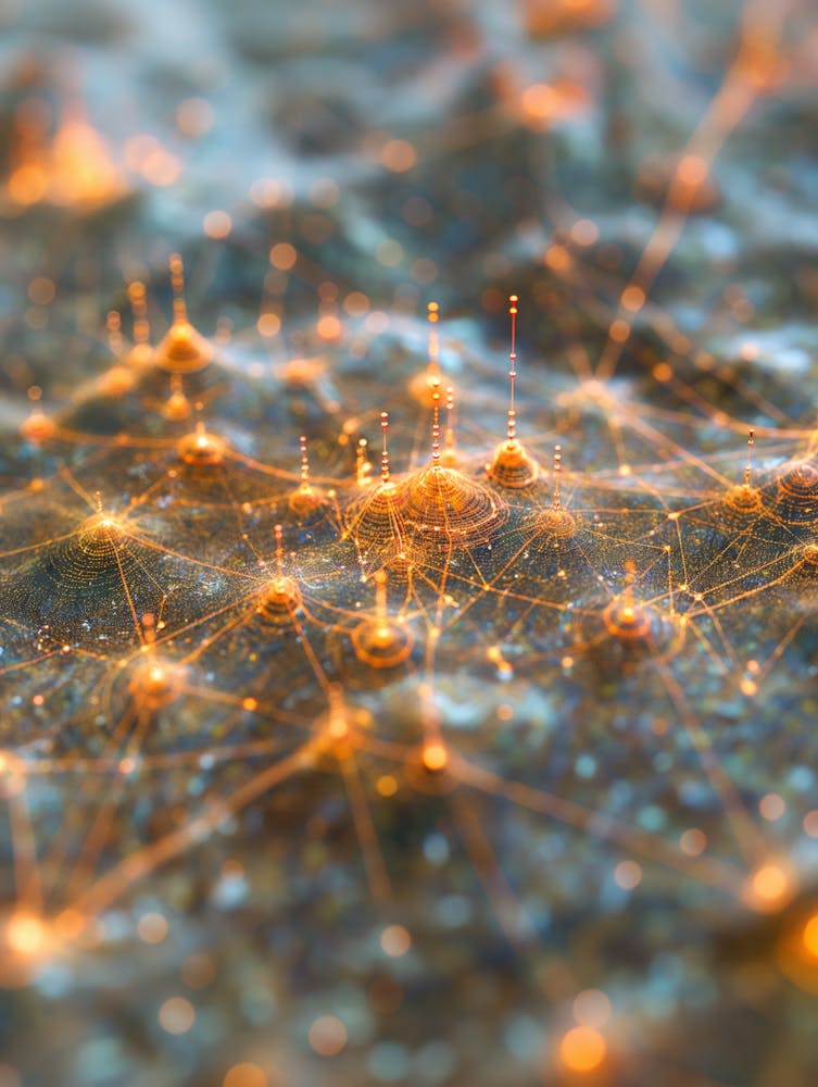 Abstract Image Of Network