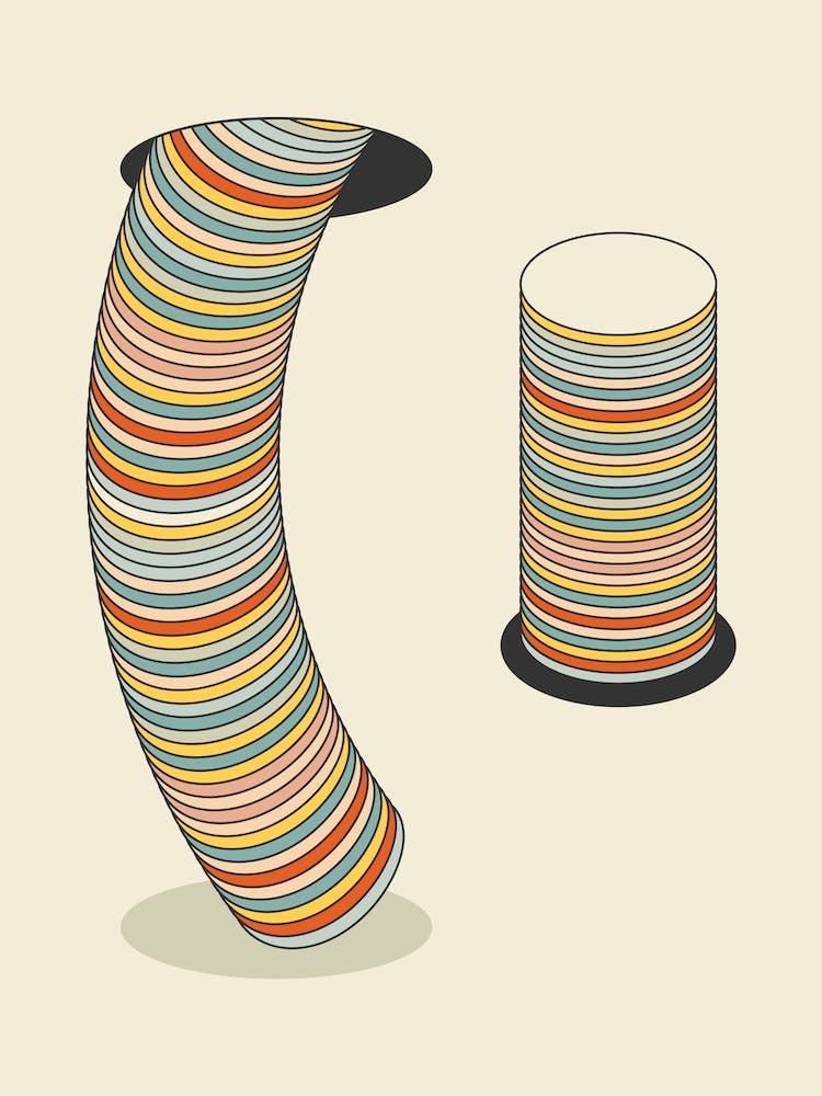 Stacked Chips 2 Abstract Minimal