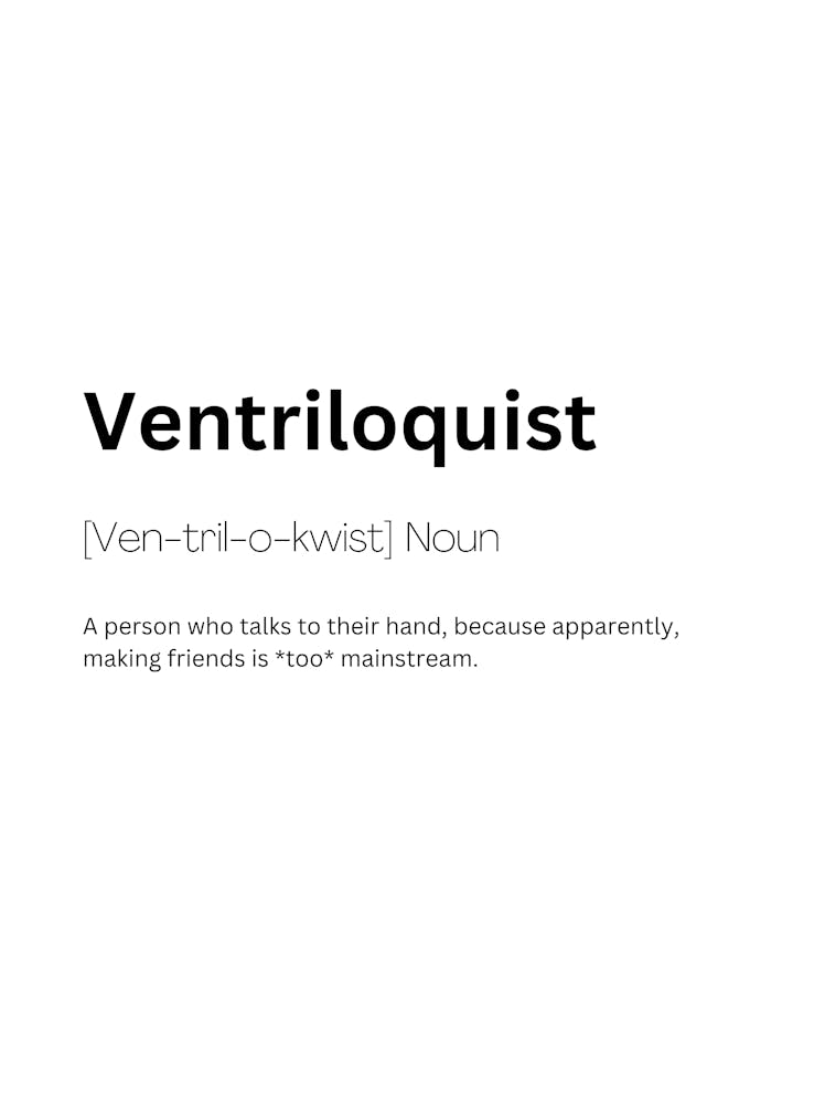 Ventriloquist Definition Meaning