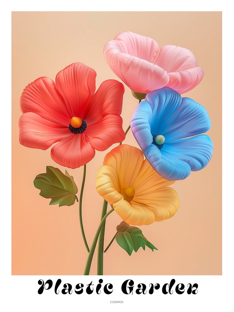Dreamy Inflatable Flowers Poster Cosmos 3