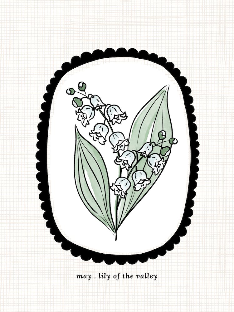 May Lily of the Valley Birth Flower