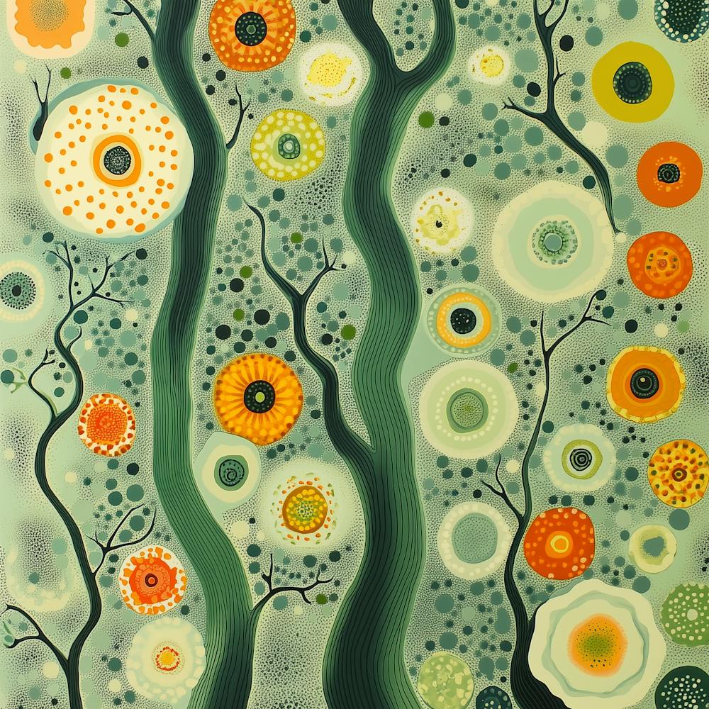 Yayoi Kusama Inspired Nature in Fall