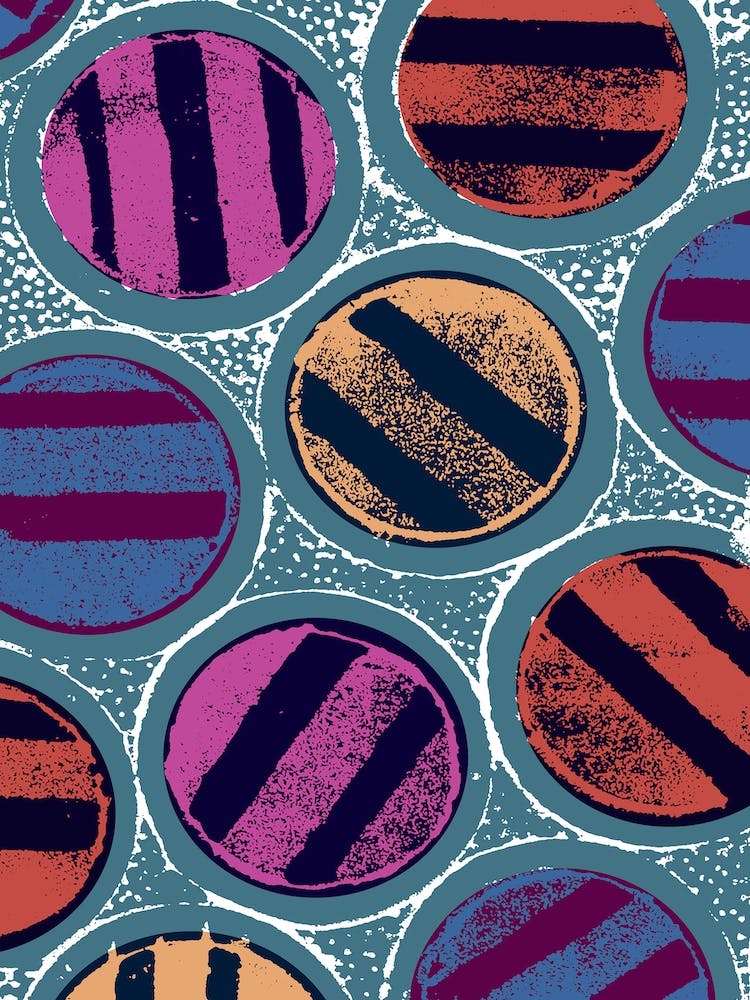 Large Striped Circles