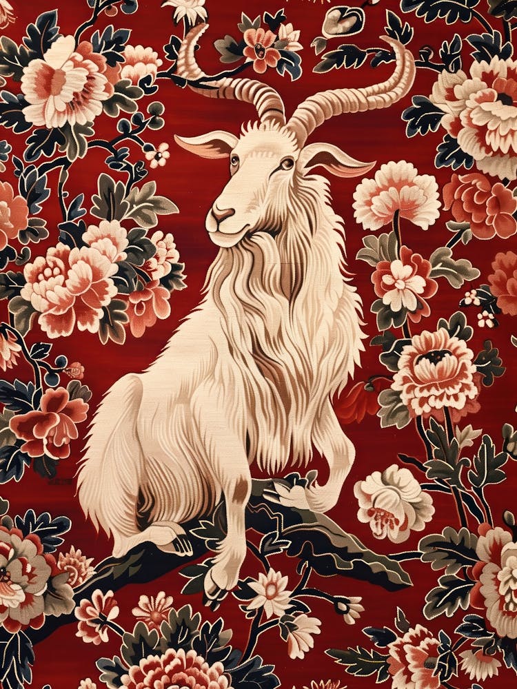 Chinese Lunar Year Of The Goat 2 Full William Morris Style