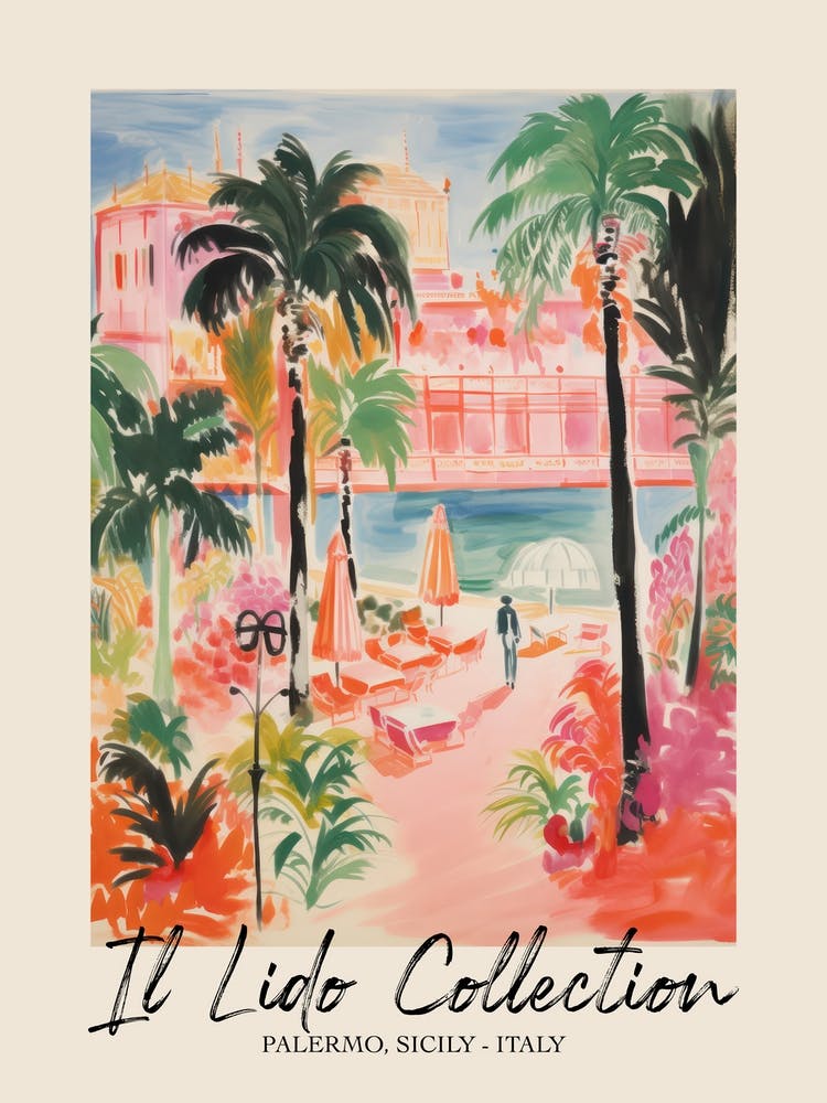 Palermo, Sicily   Italy Il Lido Collection Beach Club Poster 4