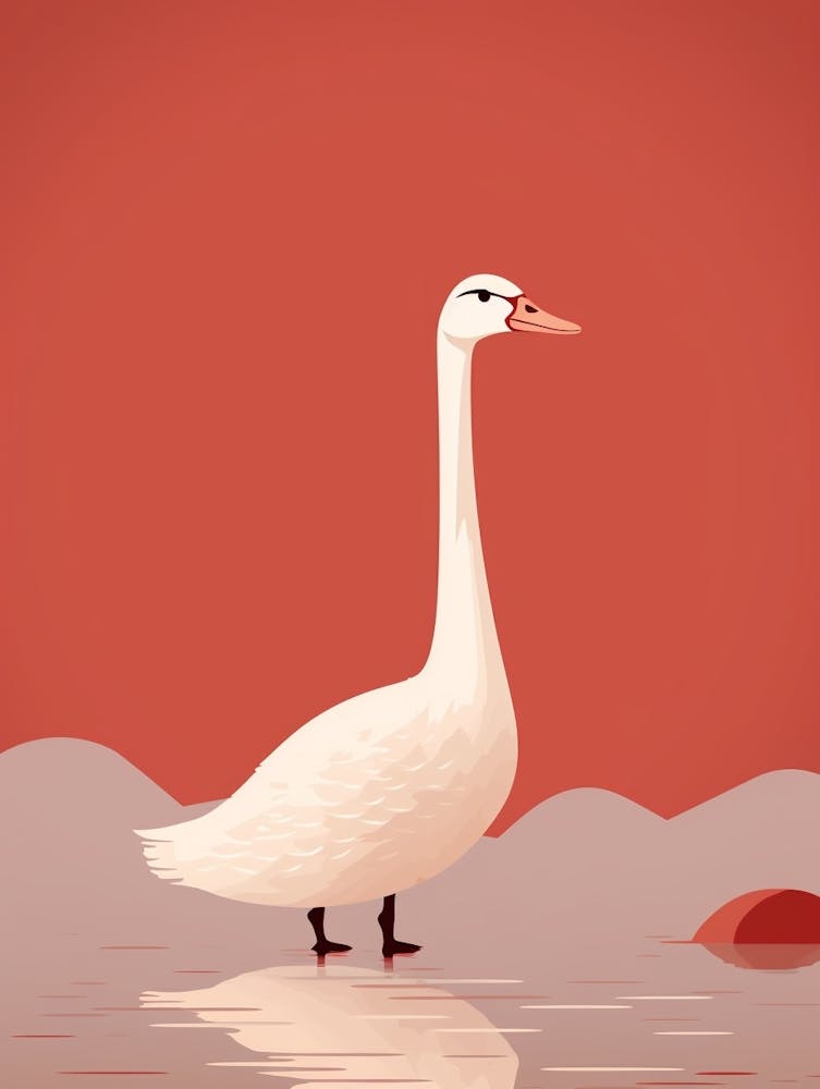 Minimalist Goose 2 Illustration