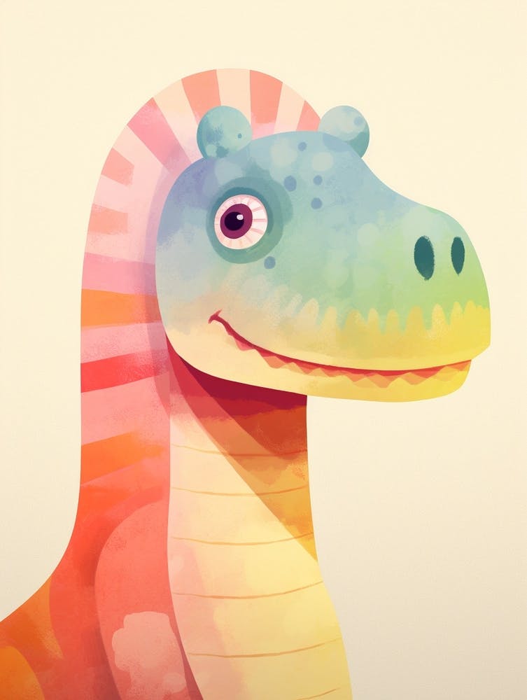 Colourful Dinosaur Edmontosaurus 3