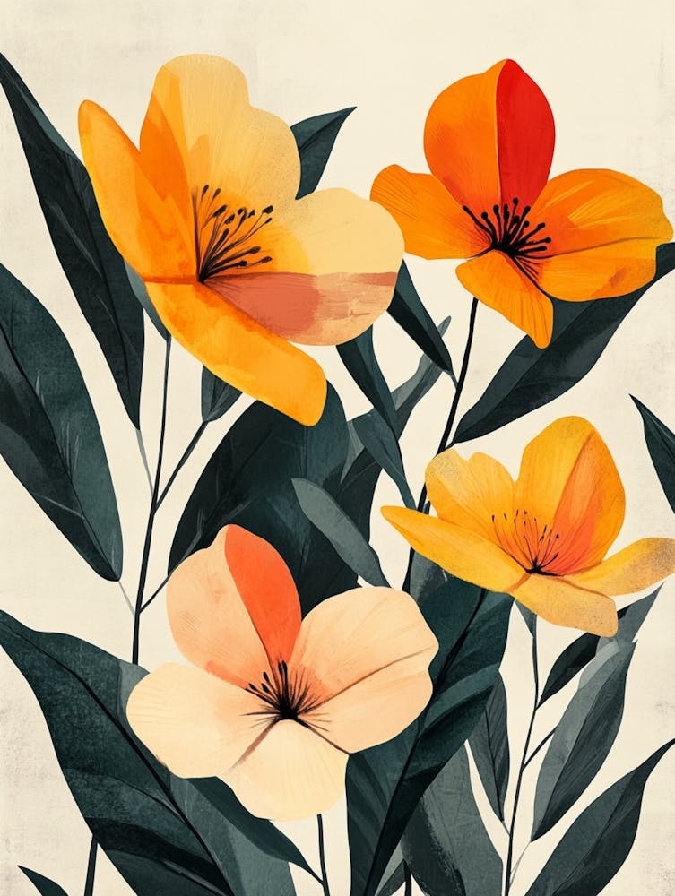 Orange And Yellow Flowers