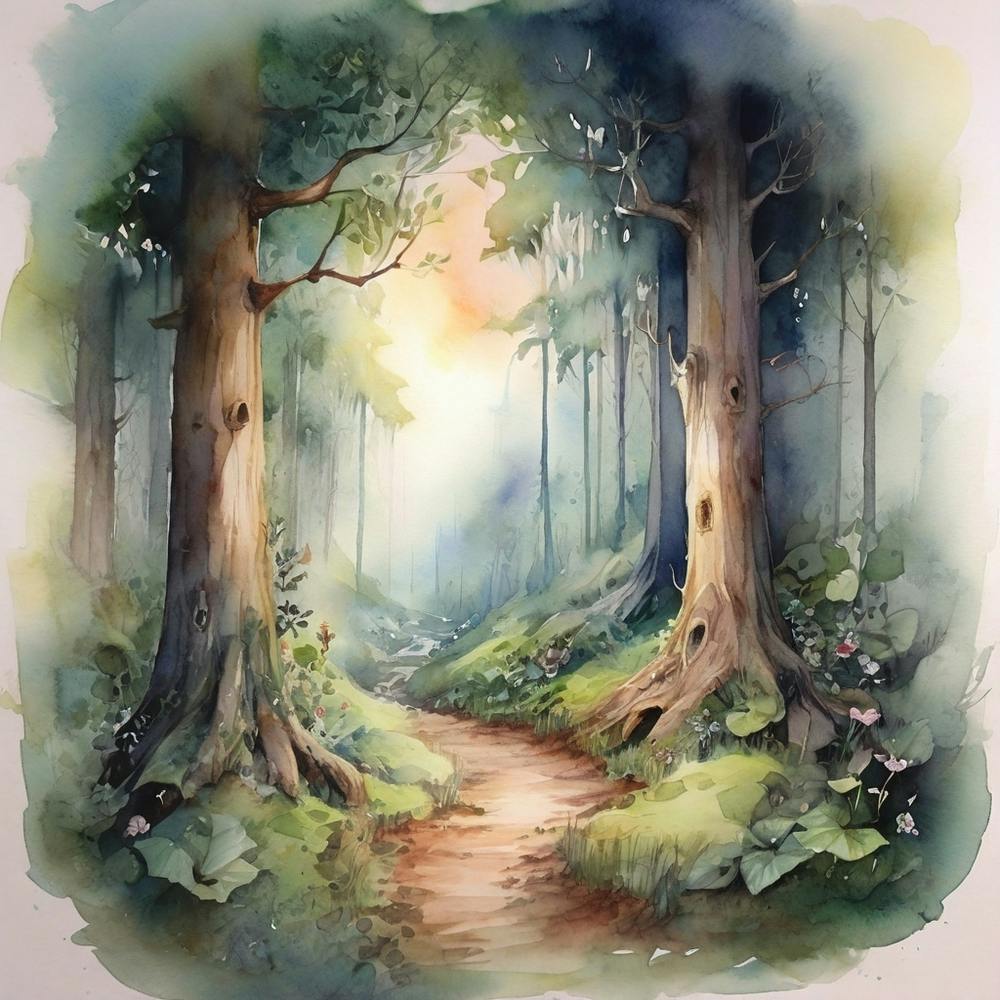 Leonardo Diffusion Xl Watercolor Fairytale Woods Watercolor E 0