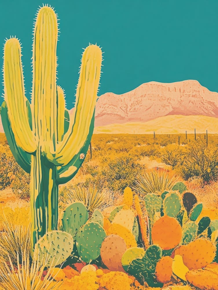 Cactus In The Desert 1