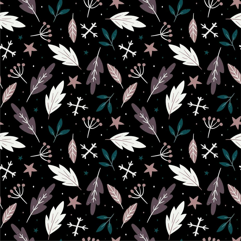 Autumn Leaves (Black Background)