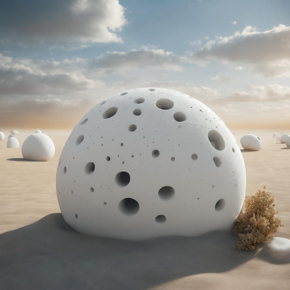 White Spheres In The Desert