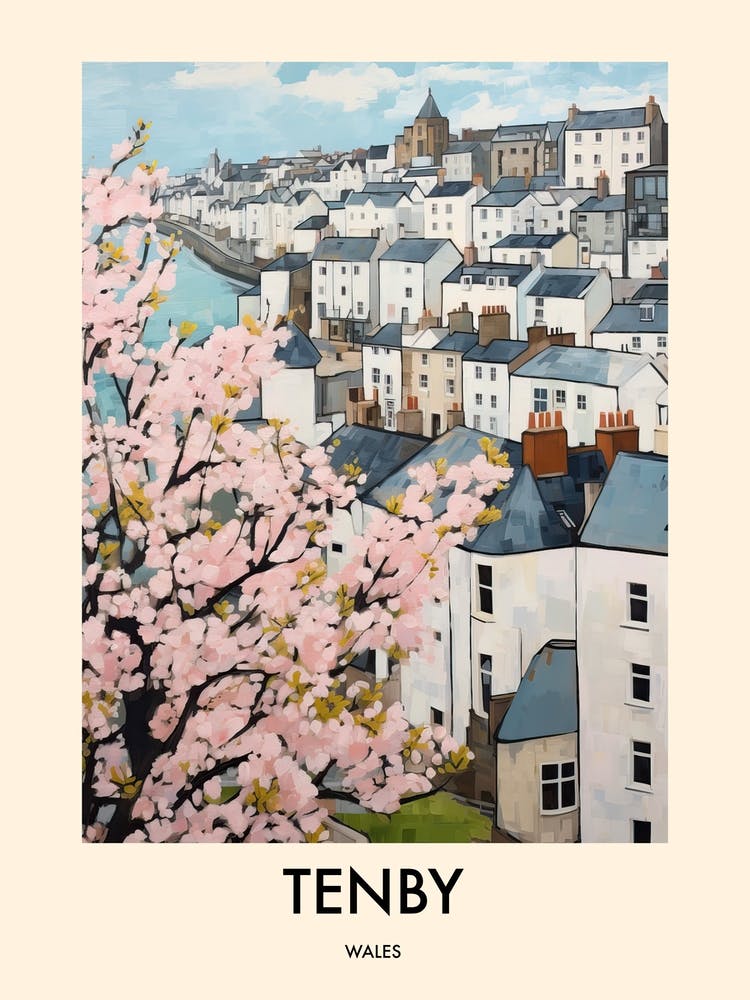 Tenby (Wales) Painting 1 Travel Poster