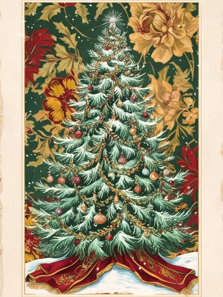 William Morris Christmas Tree 78