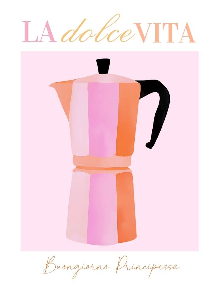 La Dolce Vita, Espresso Coffee Print