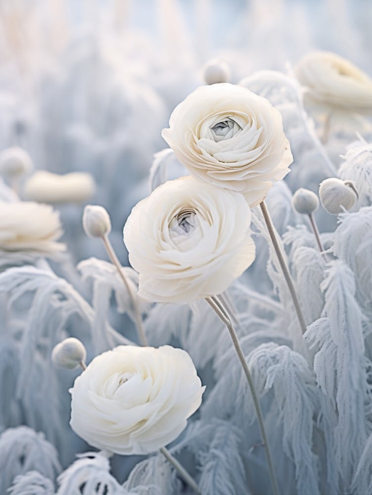 Frosty Botanical Ranunculus 2