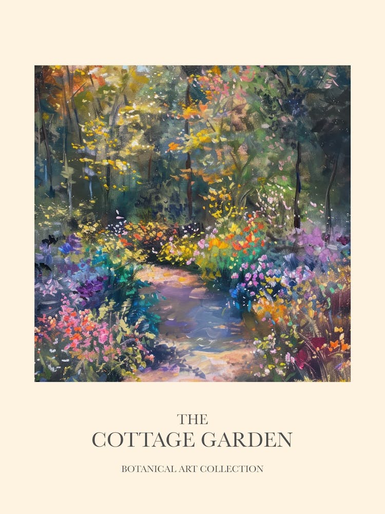 Cottage Garden Poster English Oasis 8