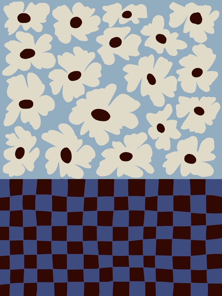 Flowers _checkerboard