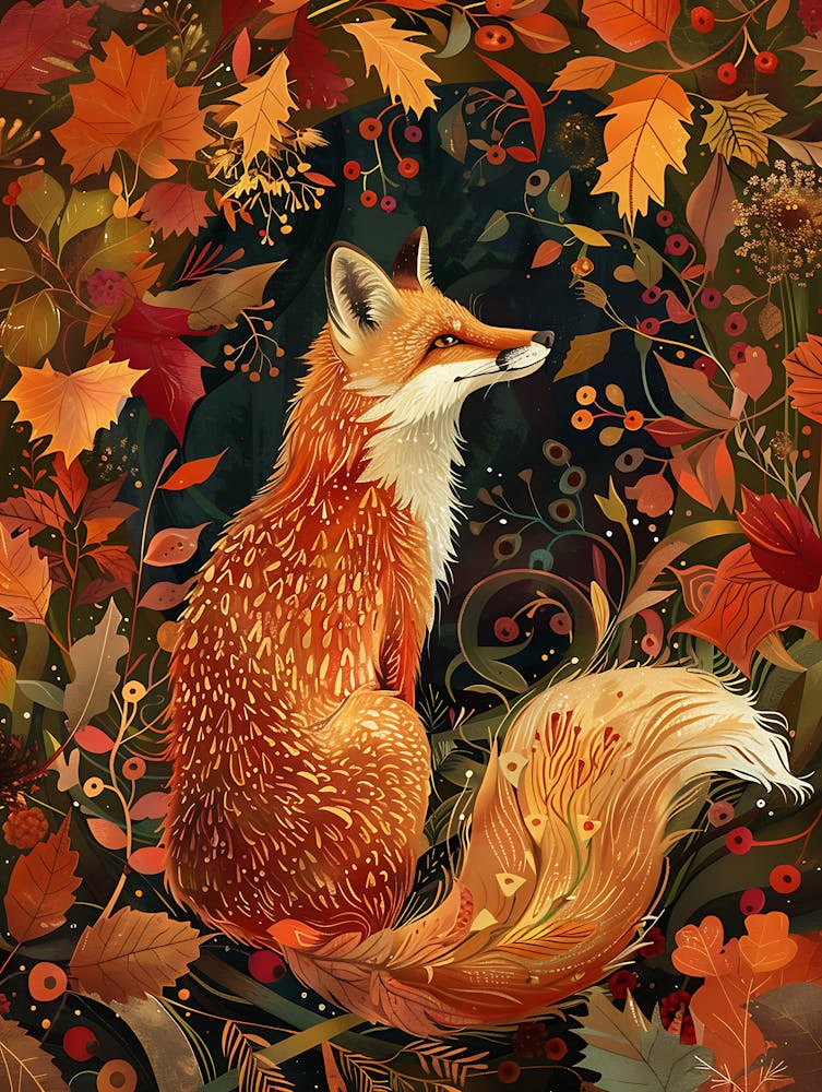 Solitary Fox In The Autumn 9