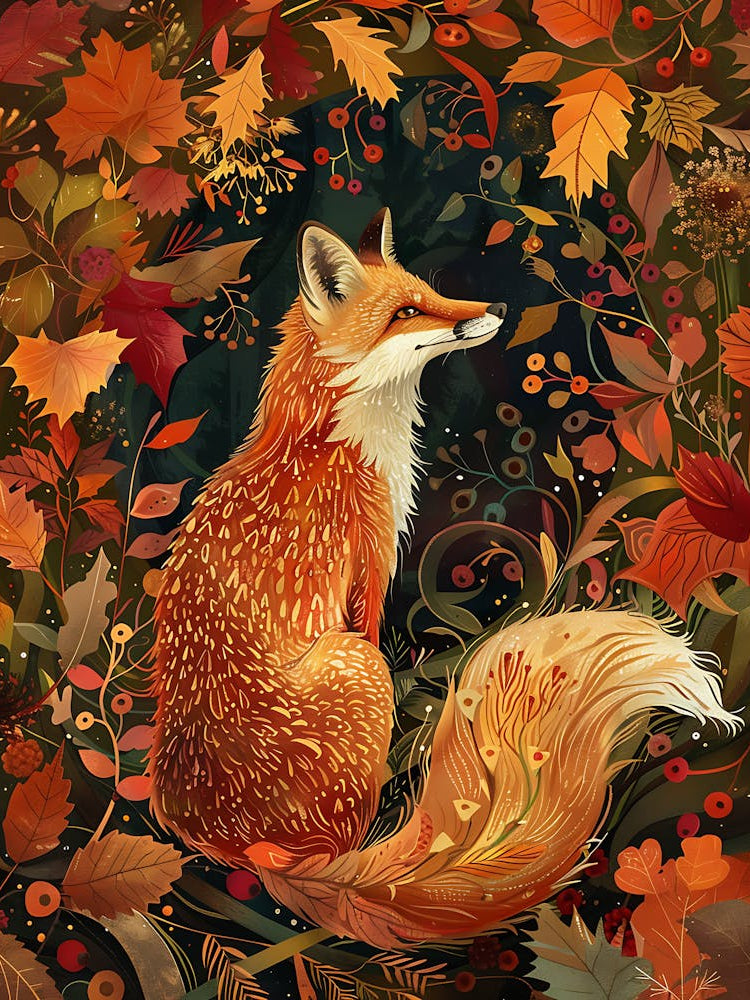Solitary Fox In The Autumn 9