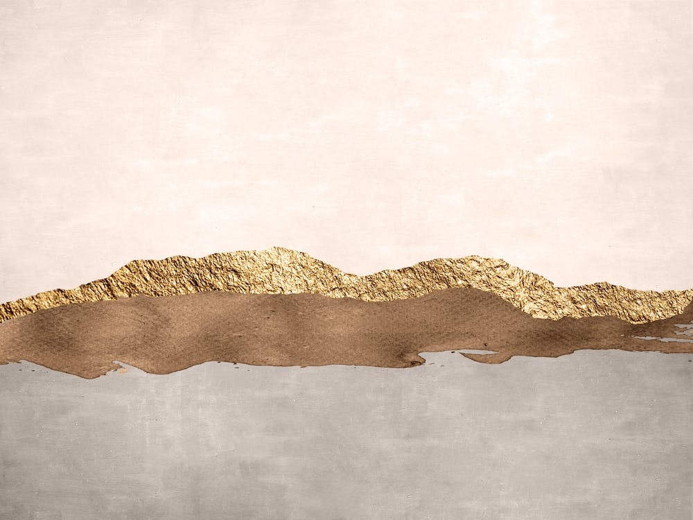 Abstract Brown And Gold