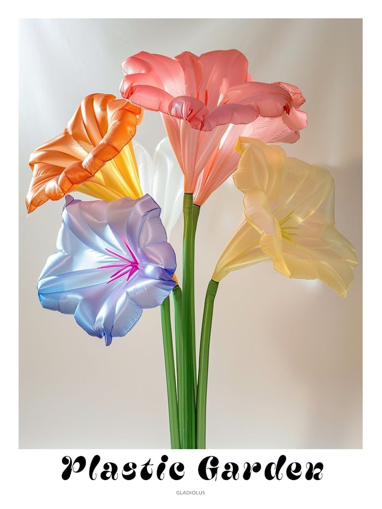 Dreamy Inflatable Flowers Poster Gladiolus 2