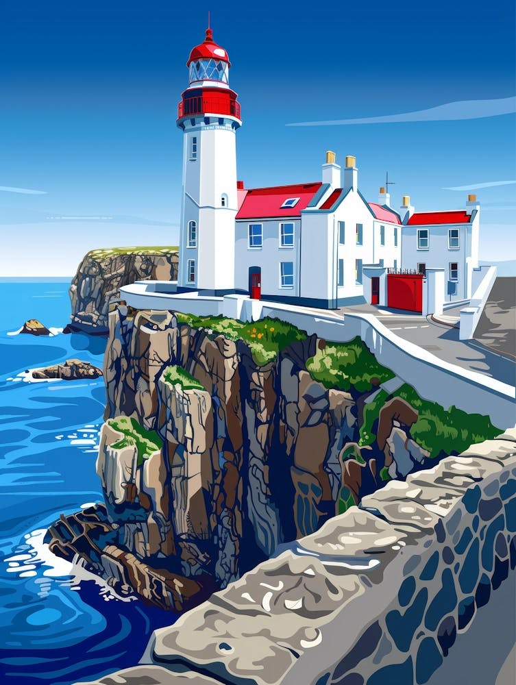 Lighthouse On The Cliff