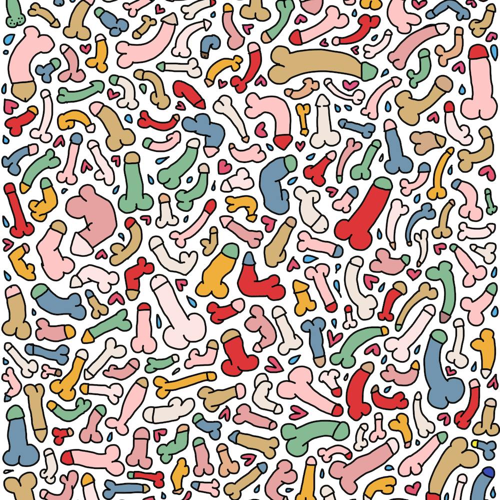 colorful penis