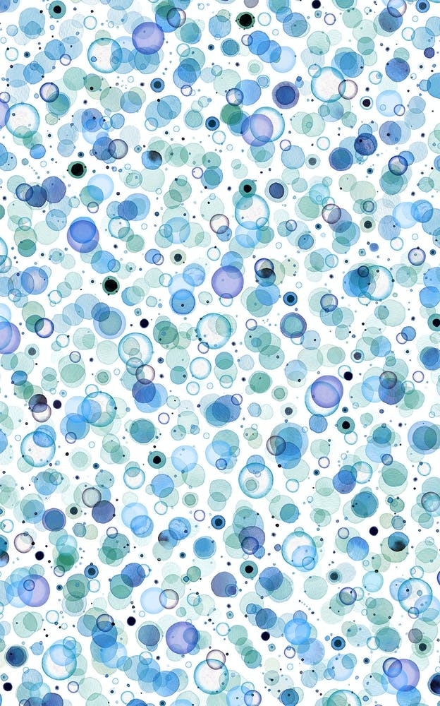 Cosmic Bubbles Blue
