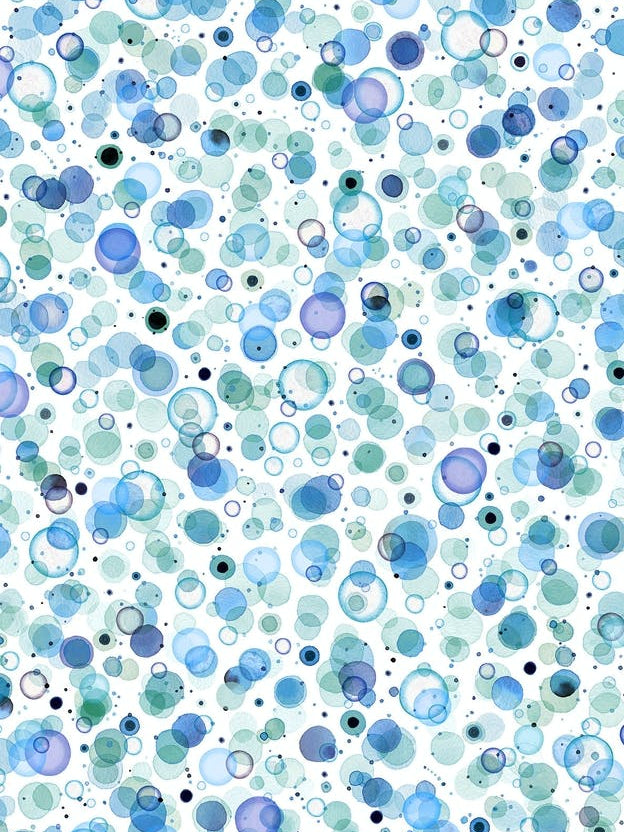 Cosmic Bubbles Blue