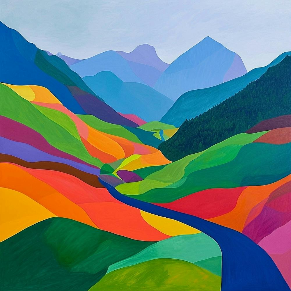 Colourful Abstract Berchtesgaden National Park Germany 3