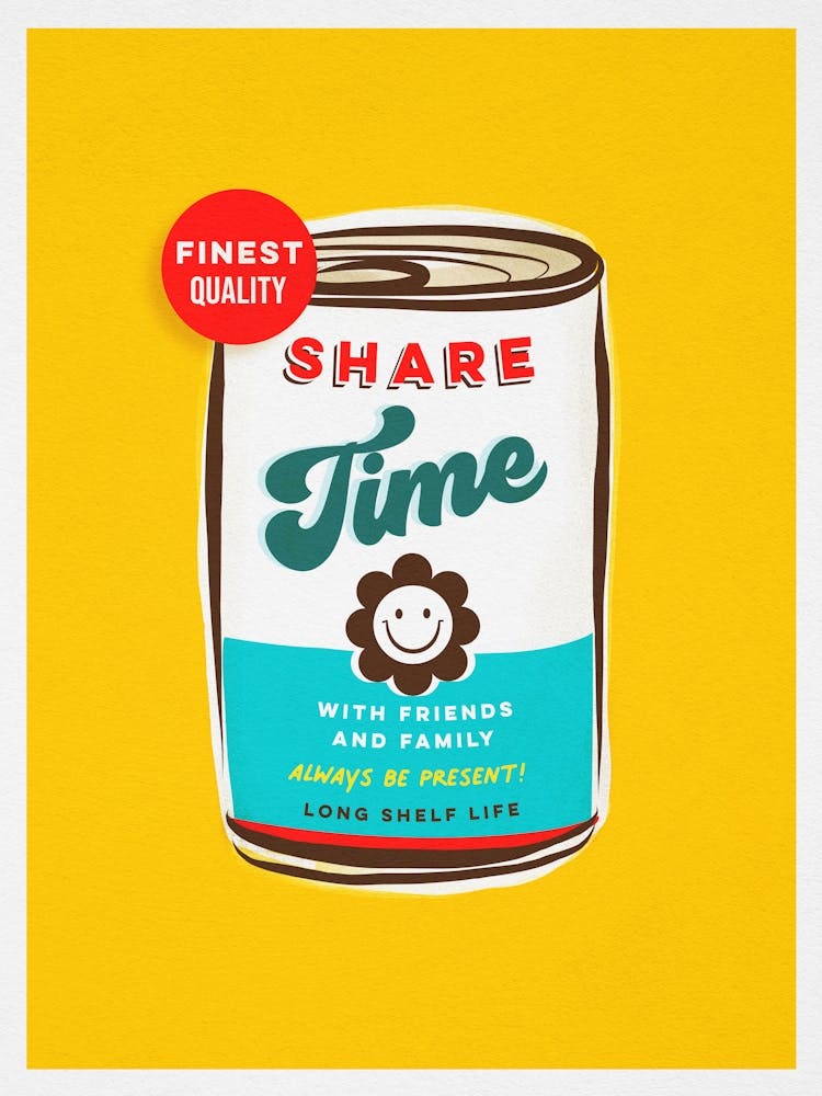 Pop Art Smiley ‘CAN DO’ art - TIME Positive words