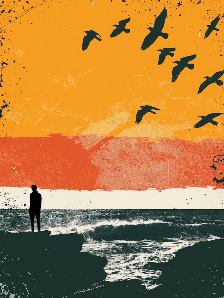 Sunset Over The Ocean 4