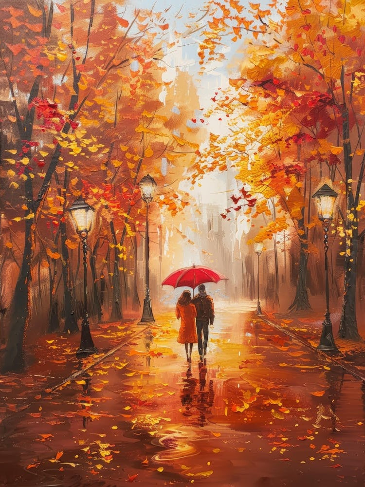 Couple Walking In The Rain 6