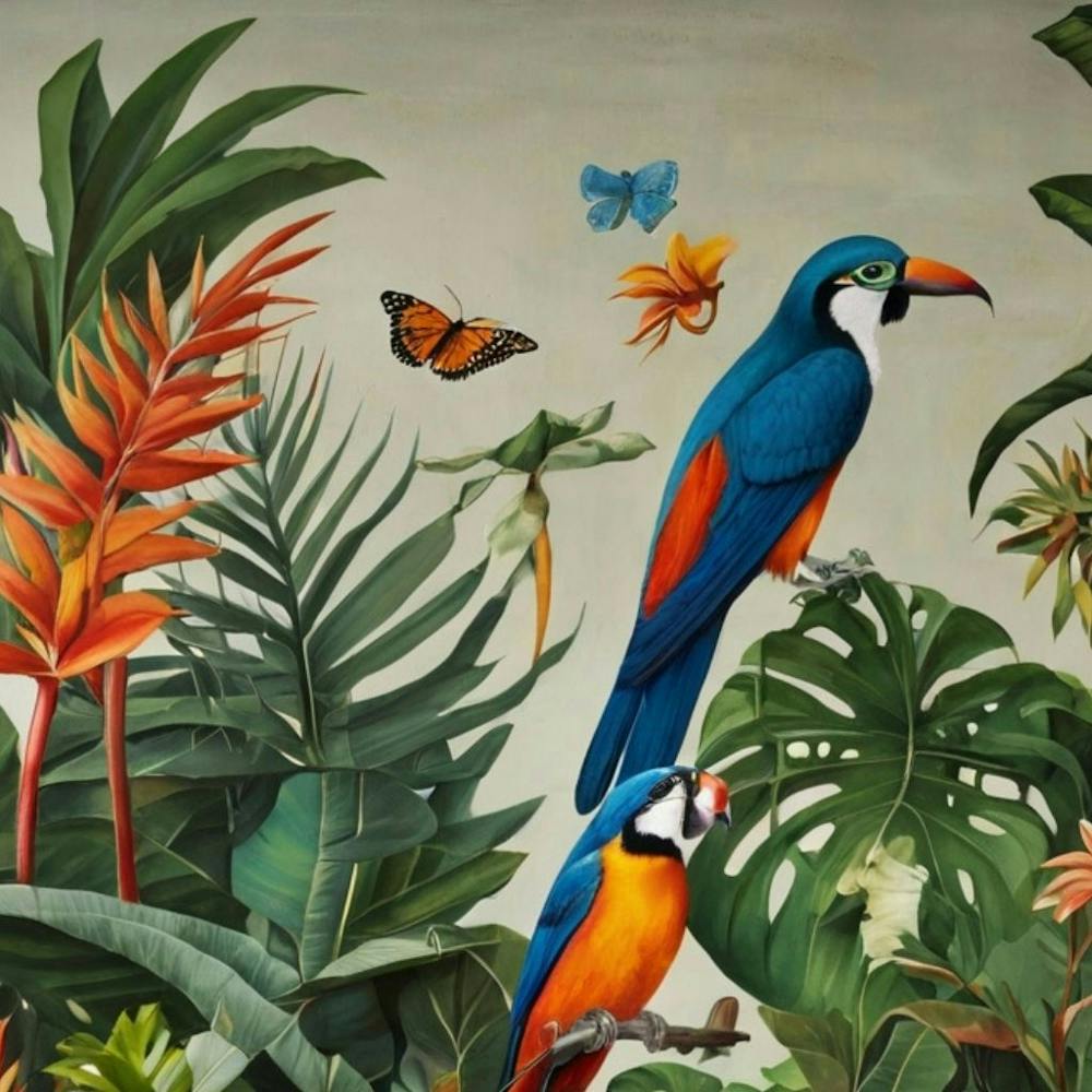 Parrots In The Jungle 1